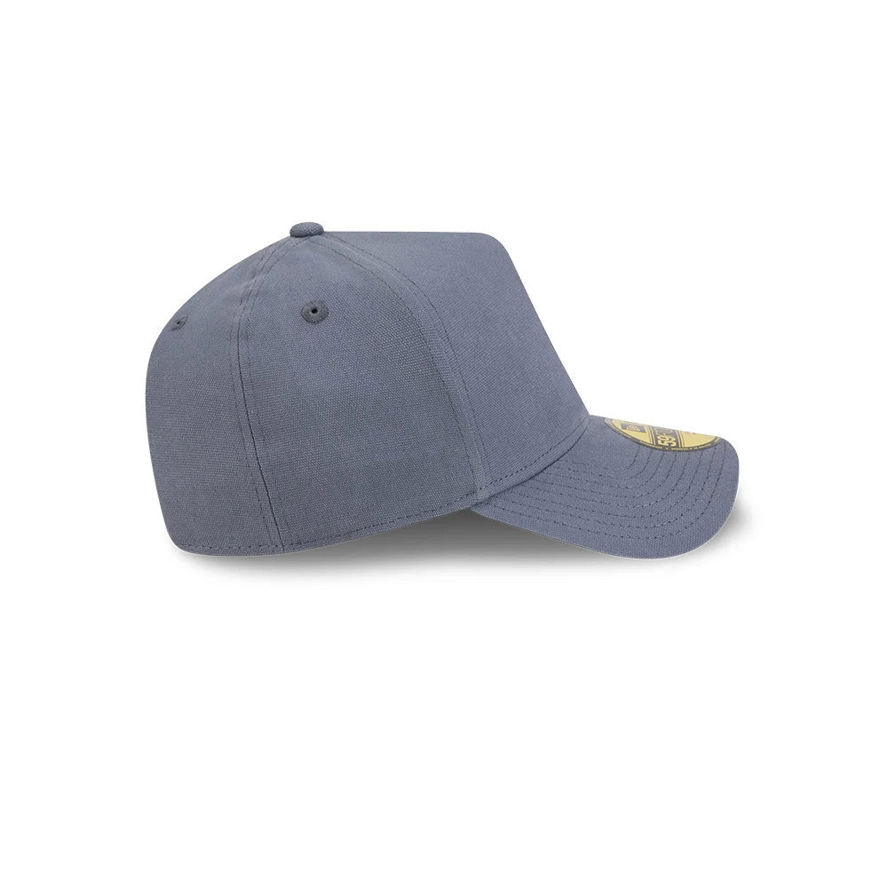 Pictured is this New Era Denim 59FORTY A-Frame Fitted cap in dark blue. 6