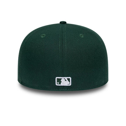Pictured is this MLB League Essential New York Yankees 59FIFTY Fitted cap in dark green. 4