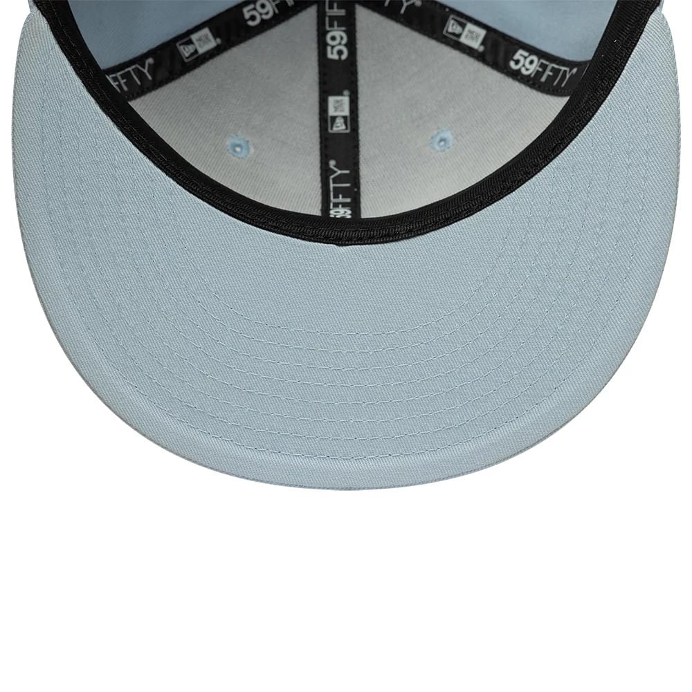 Pictured is this MLB City Icon LA Dodgers 59FIFTY Fitted cap in pastel blue. 5
