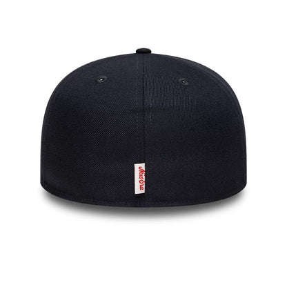Pictured is this New Era Oval Patch 59FIFTY Fitted cap in navy. 4