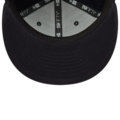 Pictured is this New Era Oval Patch 59FIFTY Fitted cap in navy. 5