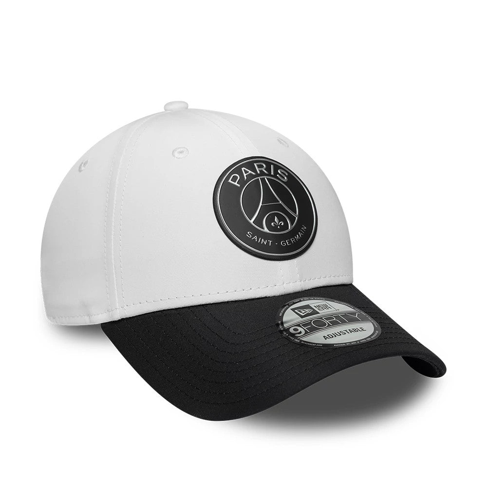 Pictured is this Paris Saint-Germain Metallic 9FORTY Adjustable cap in white. 3