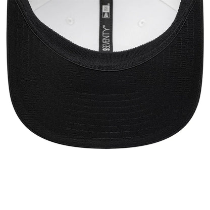 Pictured is this Paris Saint Germain Metallic 9SEVENTY Stretch Snap Adjustable cap in white. 7