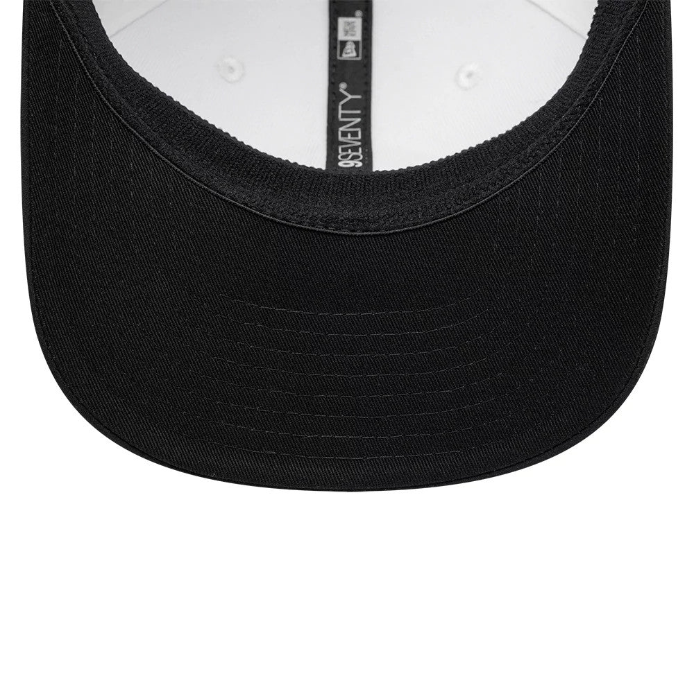 Pictured is this Paris Saint-Germain Metallic 9SEVENTY Stretch Snap Adjustable cap in white. 7