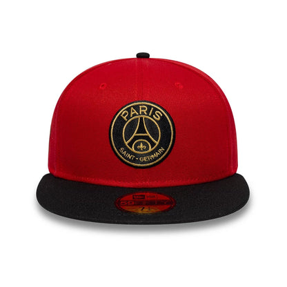 Pictured is this Paris Saint Germain Chinese New Year 59FIFTY Fitted cap in red. 2
