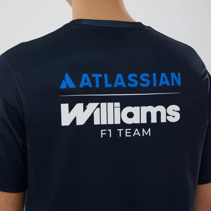 The model is wearing this Atlassian Williams F1 Team Tech T-shirt in navy. 7