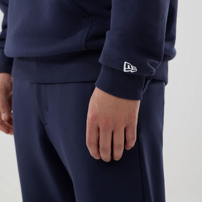 The model is wearing this Replica Atlassian Williams F1 Team Pullover Hoodie in navy. 6