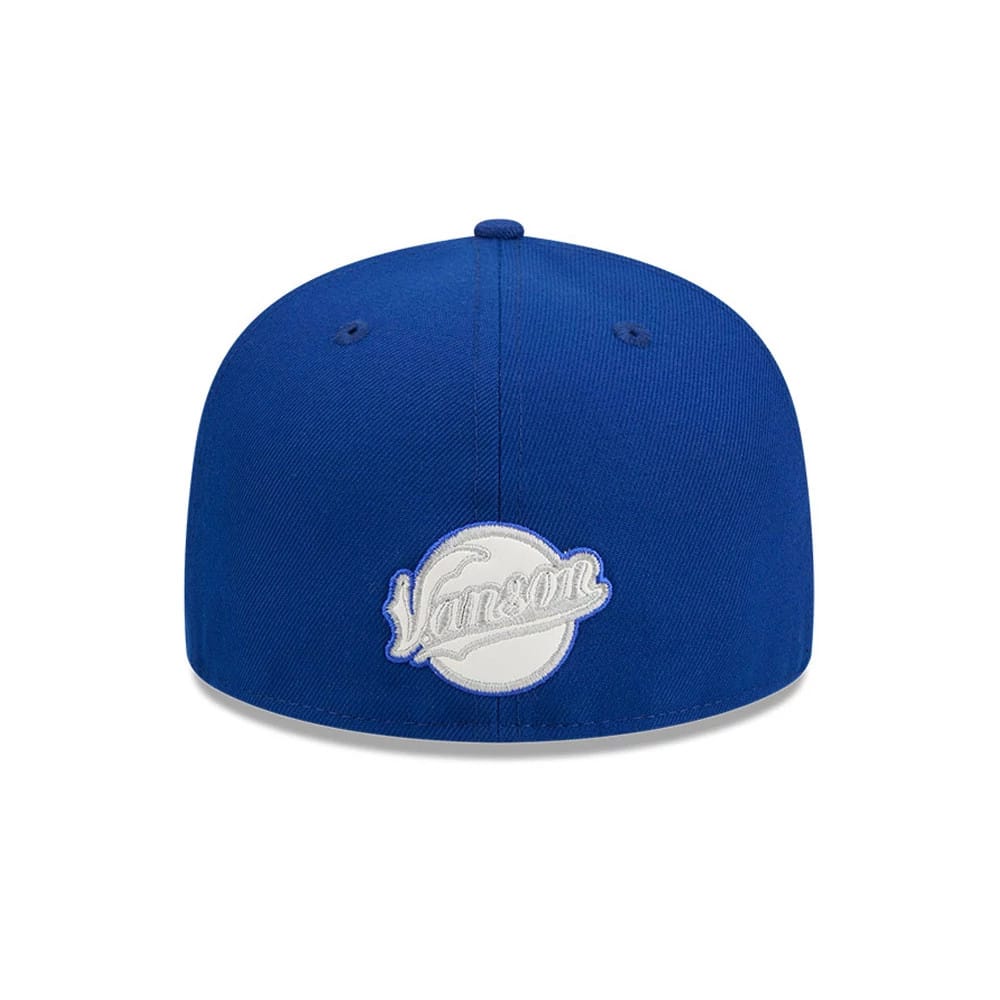 Pictured is this Vanson X MLB LA Dodgers 59FIFTY Fitted cap in blue. 8