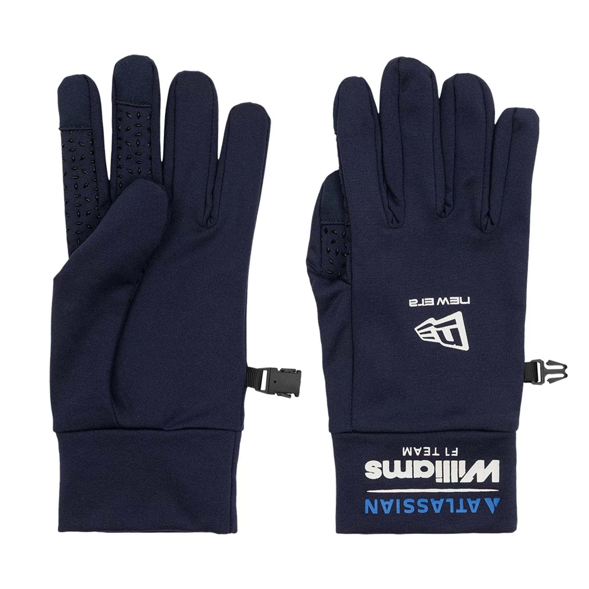 Pictured are these Atlassian Williams F1 Team E-Touch Gloves in navy. 2
