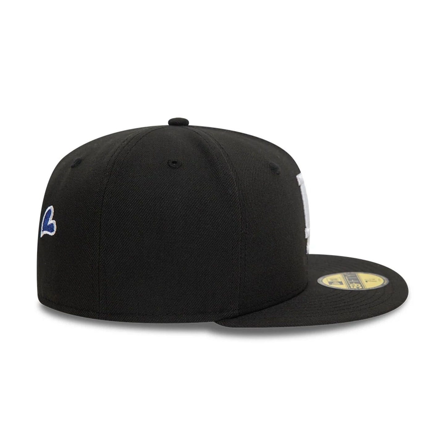 Pictured is this MLB Heart Icon LA Dodgers 59FIFTY Fitted cap in black. 5