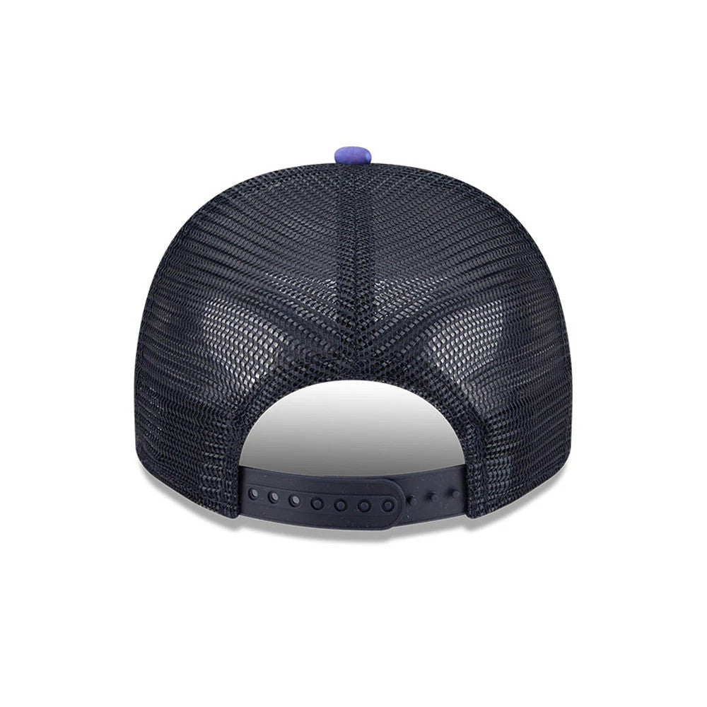 Pictured is this New Era Golf 9FIFTY A-Frame Snapback cap in navy. 7