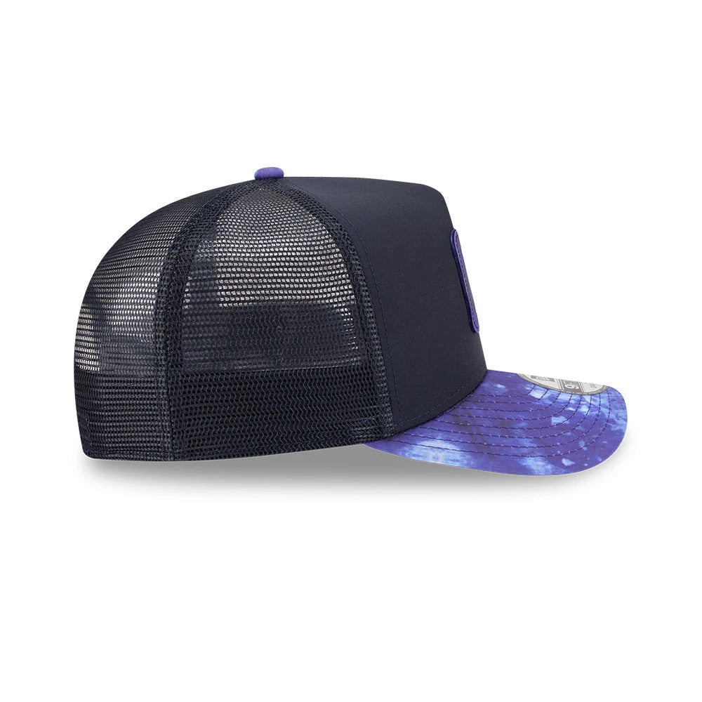 Pictured is this New Era Golf 9FIFTY A-Frame Snapback cap in navy. 5