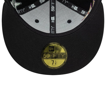 Pictured is this Twojeys X New Era 59FIFTY Fitted cap in black. 7