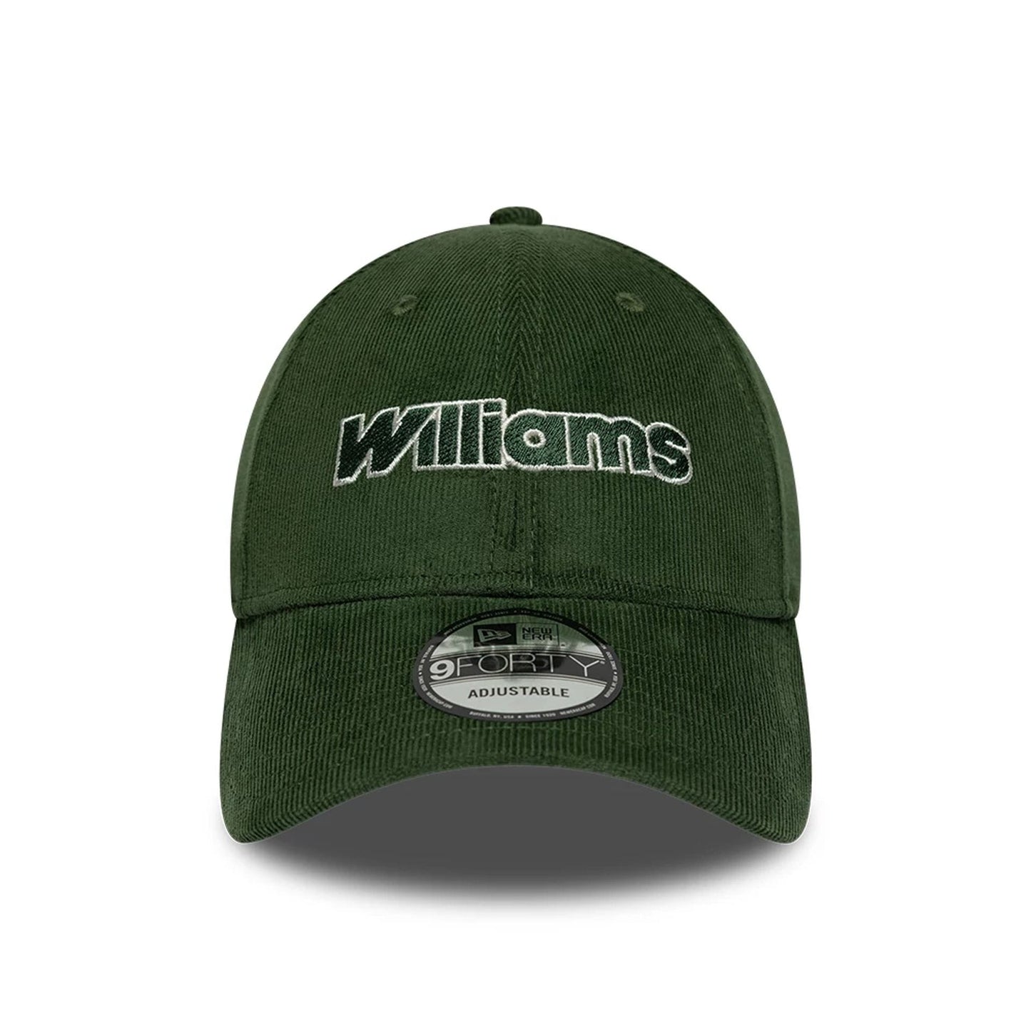 Pictured is this Traditional Cord Atlassian Williams F1 Team 9FORTY cap in dark green. 2
