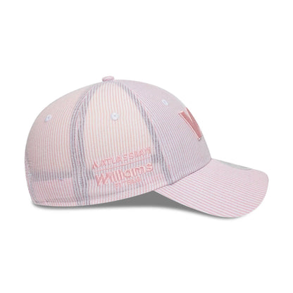Pictured is this Womens Seersucker Atlassian Williams F1 Team 9FORTY cap in pastel pink. 4