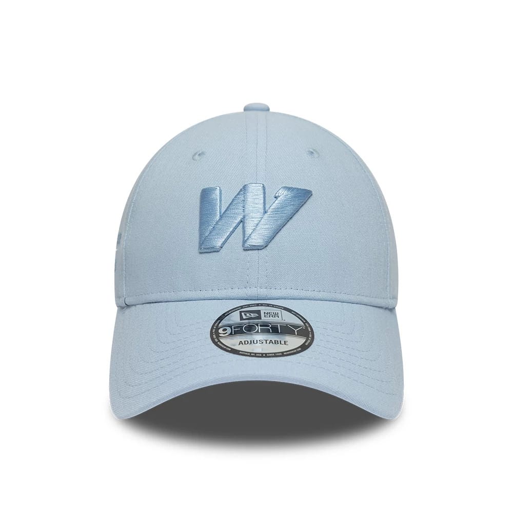 Pictured is this New Wave Linen Atlassian Williams F1 Team 9FORTY cap in pastel blue. 2