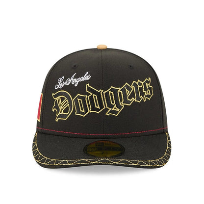 Pictured is this MLB Cinco De Mayo LA Dodgers 59FIFTY Fitted cap in black. 3