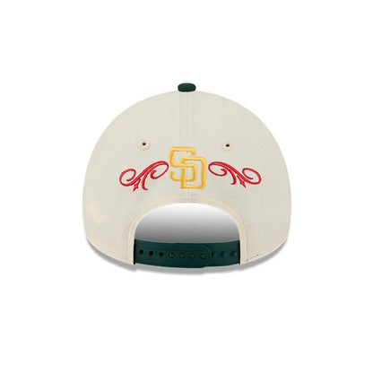 Pictured is this MLB Cinco De Mayo San Diego Padres 9FORTY A-Frame Adjustable cap in cream. 4