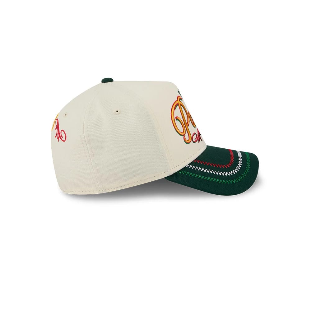 Pictured is this MLB Cinco De Mayo San Diego Padres 9FORTY A-Frame Adjustable cap in cream. 6