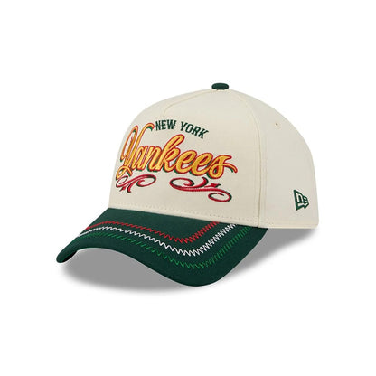Pictured is this MLB Cinco De Mayo New York Yankees 9FORTY A-Frame Adjustable cap in cream. 1