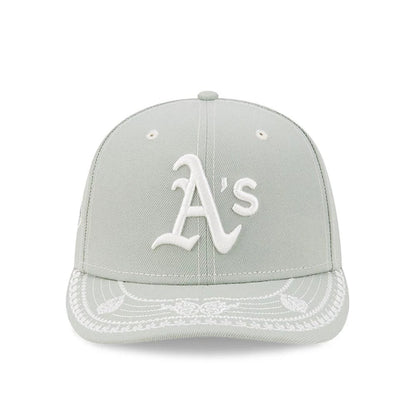 Pictured is this MLB Fathers Day Athletics 59FIFTY Fitted cap in pastel green. 3