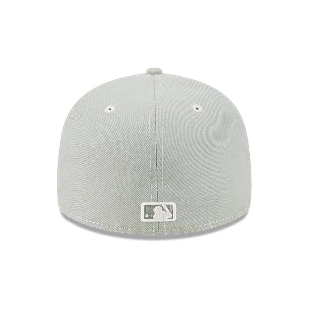 Pictured is this MLB Fathers Day Athletics 59FIFTY Fitted cap in pastel green. 6