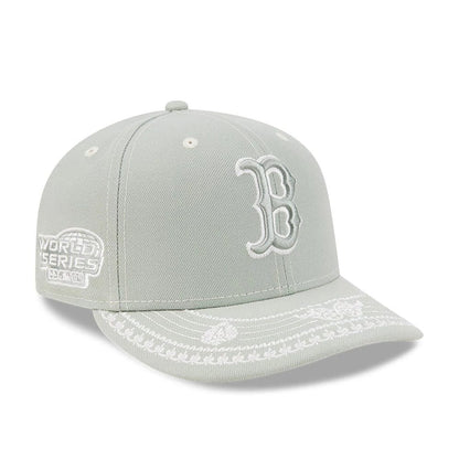 Pictured is this MLB Fathers Day Boston Red Sox 59FIFTY Fitted cap in pastel green. 1