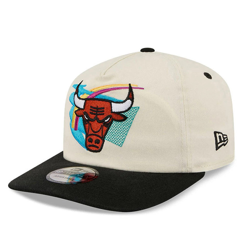 Pictured is this NBA Hardwood Classic Chicago Bulls 19TWENTY Adjustable cap in cream. 4