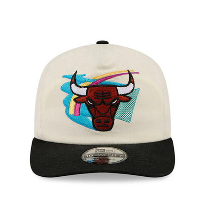 Pictured is this NBA Hardwood Classic Chicago Bulls 19TWENTY Adjustable cap in cream. 3