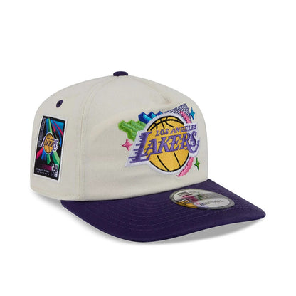 Pictured is this NBA Hardwood Classic LA Lakers 19TWENTY Adjustable cap in white. 1