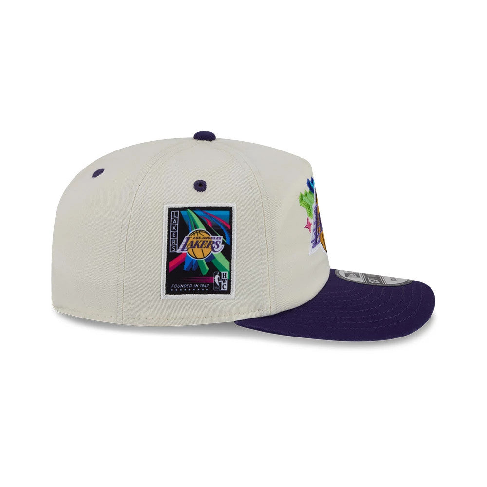 Pictured is this NBA Hardwood Classic LA Lakers 19TWENTY Adjustable cap in white. 5