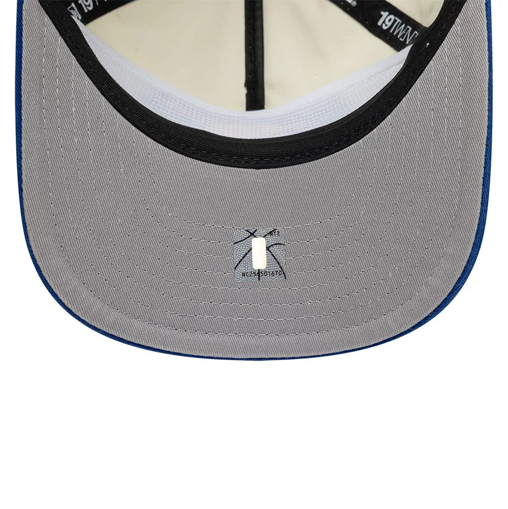 Pictured is this NBA Hardwood Classic Golden State Warriors 19TWENTY Adjustable cap in cream & blue. 2