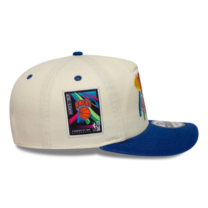 Pictured is this NBA Hardwood Classic New York Knicks 19TWENTY Adjustable cap in Cream. 5