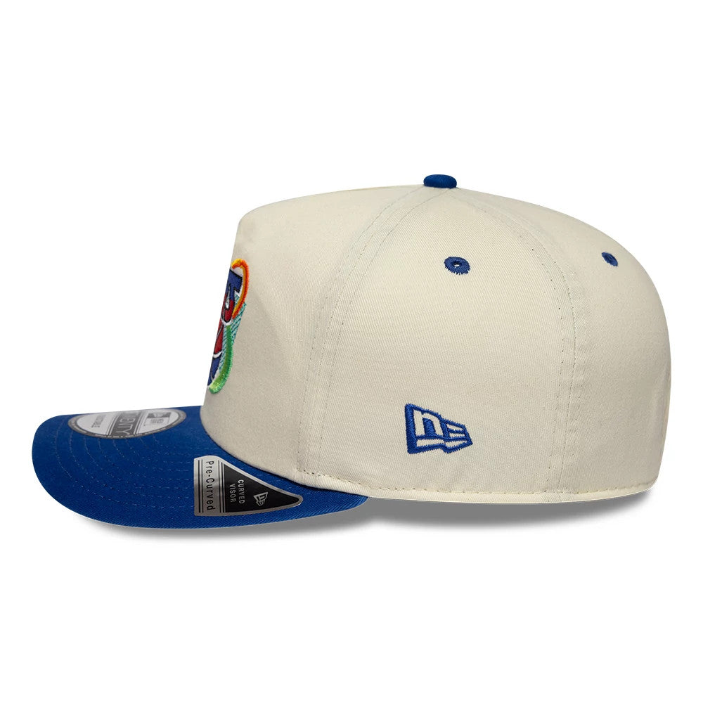 Pictured is this NBA Hardwood Classic New Jersey Nets 19TWENTY Adjustable cap in Cream. 6
