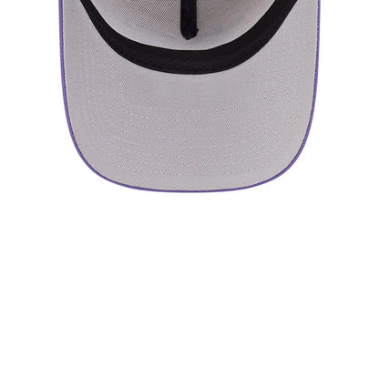 Pictured is this NBA Hardwood Classic LA Lakers 9FORTY A-Frame Adjustable cap in light beige. 2