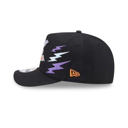 Pictured is this Looney Tunes Wile E Coyote 9FIFTY A-Frame Snapback Adjustable cap in black. 5