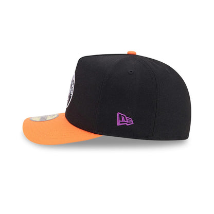 Pictured is this Looney Tunes Chasin Carrots Bugs Bunny 59FIFTY A-Frame Fitted cap in black & orange. 6