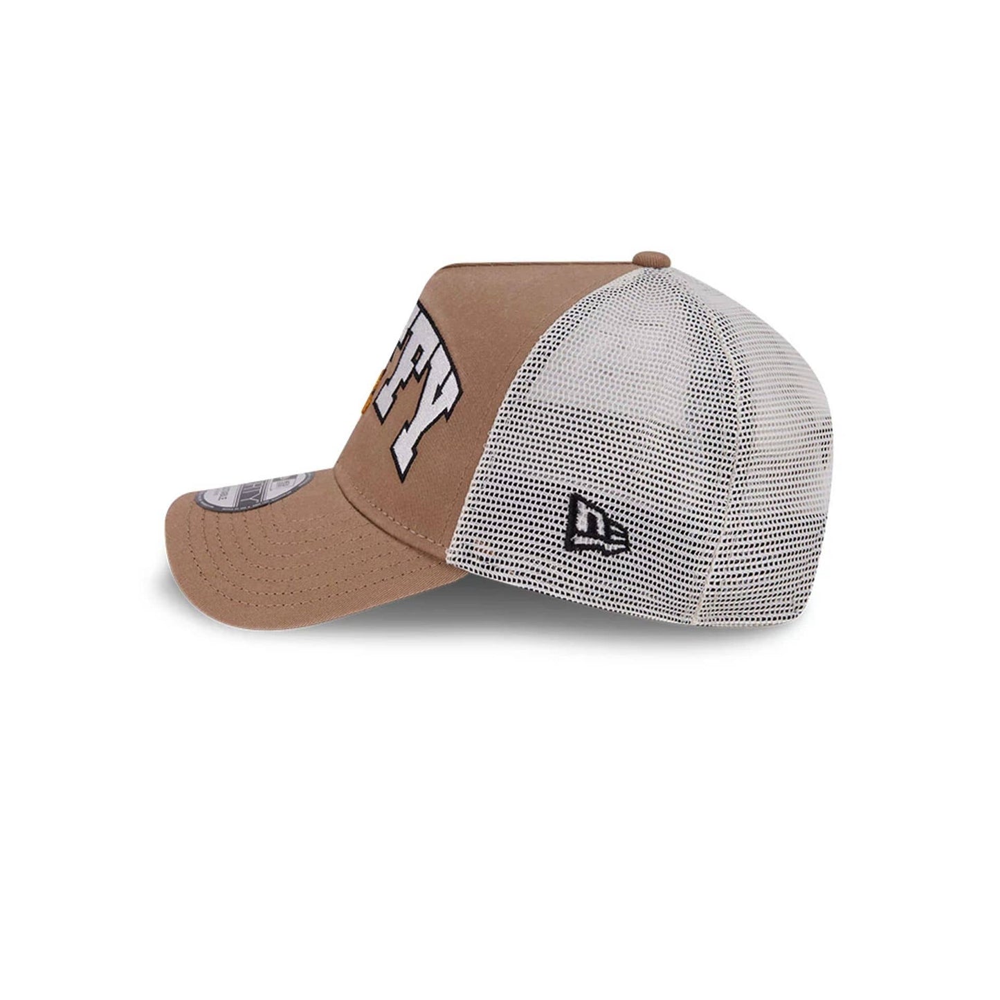 Pictured is this Looney Tunes Daffy Duck Arch 9FORTY A-Frame Adjustable cap in Beige. 5