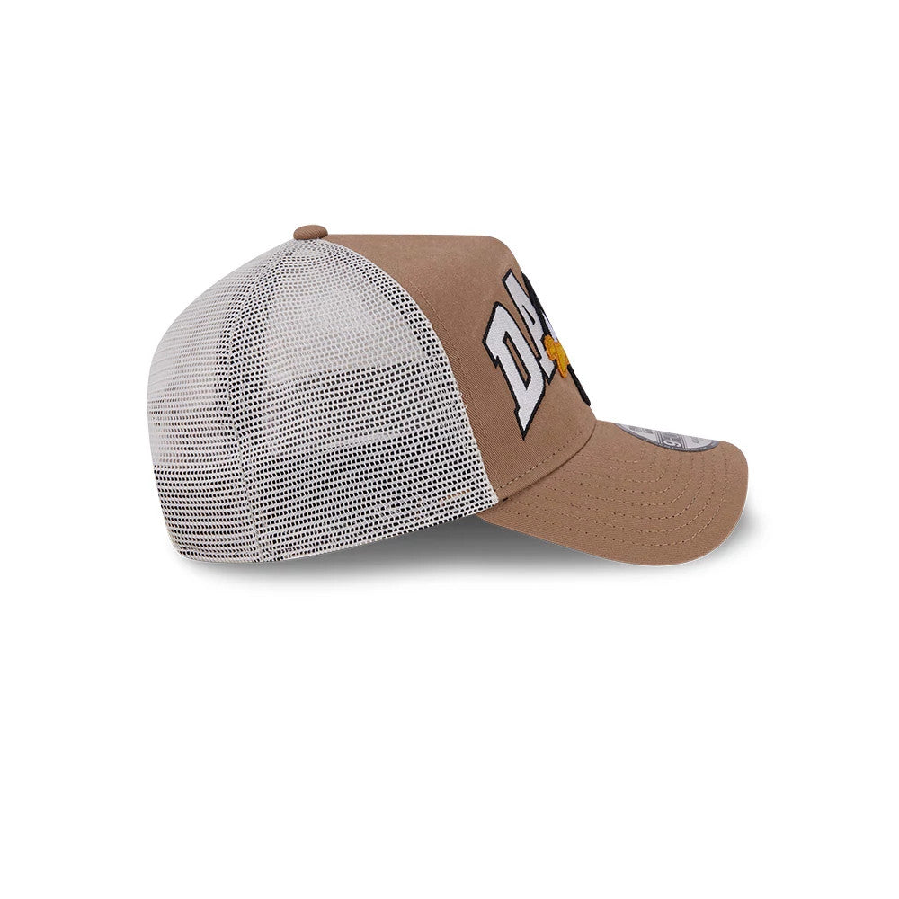 Pictured is this Looney Tunes Daffy Duck Arch 9FORTY A-Frame Adjustable cap in Beige. 6