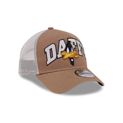 Pictured is this Looney Tunes Daffy Duck Arch 9FORTY A-Frame Adjustable cap in Beige. 4