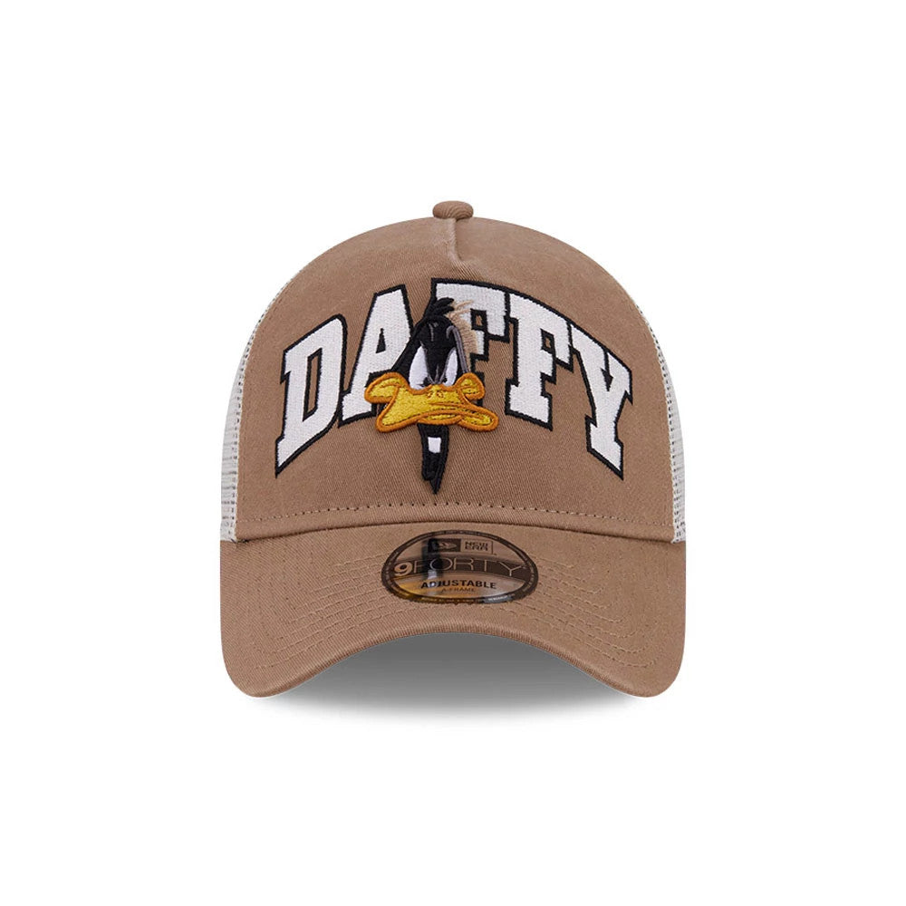 Pictured is this Looney Tunes Daffy Duck Arch 9FORTY A-Frame Adjustable cap in Beige. 3
