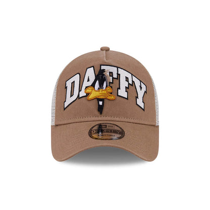 Pictured is this Looney Tunes Daffy Duck Arch 9FORTY A-Frame Adjustable cap in Beige. 3