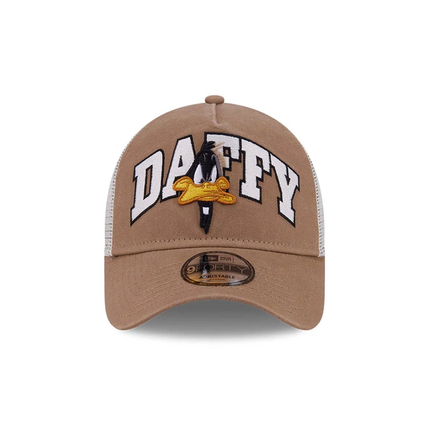 Pictured is this Looney Tunes Daffy Duck Arch 9FORTY A-Frame Adjustable cap in Beige. 3