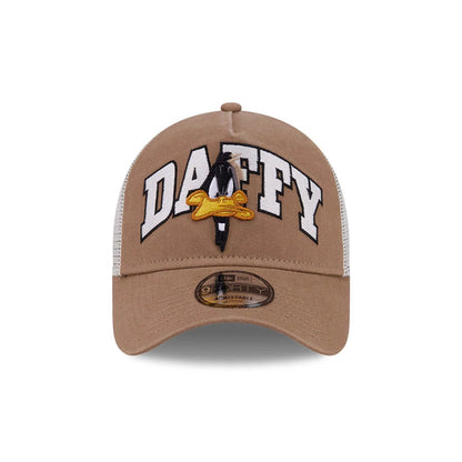 Pictured is this Looney Tunes Daffy Duck Arch 9FORTY A-Frame Adjustable cap in Beige. 3