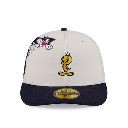 Pictured is this Looney Tunes Pwetty Cat Multi Character 59FIFTY Fitted cap in navy. 3