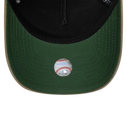 Pictured is this MLB Vibrant Festivities New York Yankees 9FORTY A-Frame Adjustable cap in Beige. 2