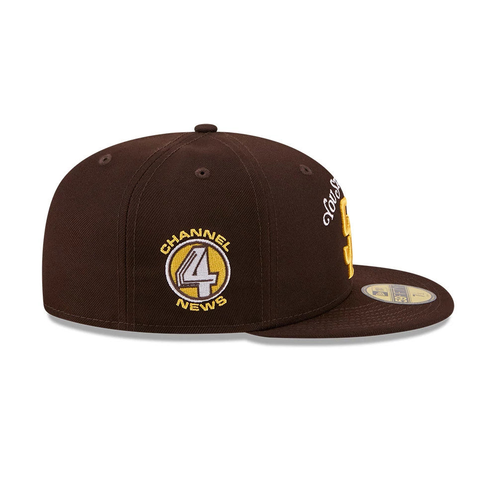 Pictured is this MLB X Anchorman Stay Classy San Diego Padres 59FIFTY Fitted cap in Black. 5