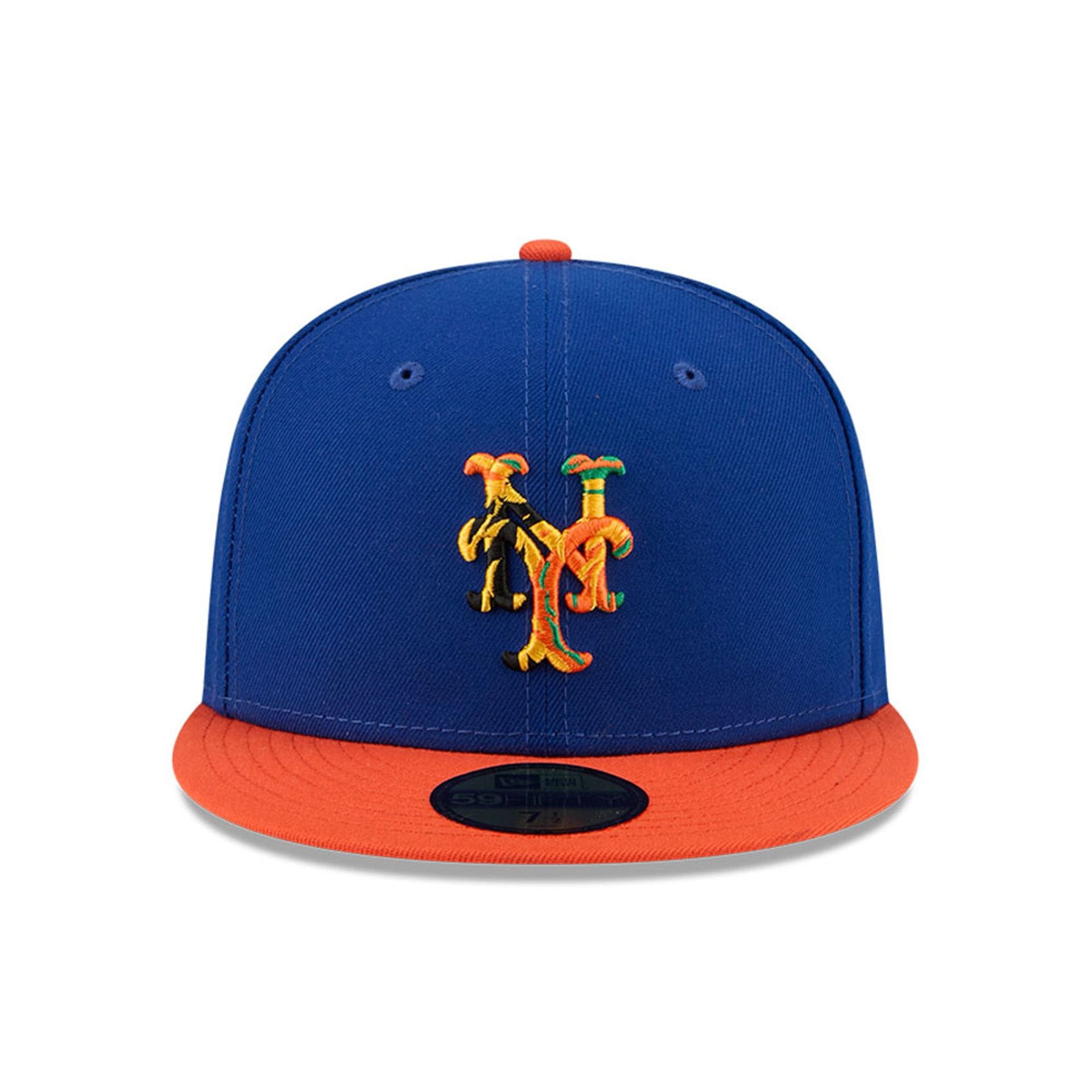 Pictured is this MLB X Coming To America New York Mets 59FIFTY Fitted cap in blue. 3