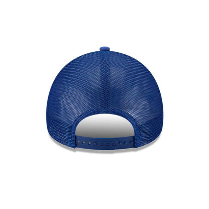 Pictured is this MLB X Ferris Bueller's Day Off Chicago Cubs 9FORTY A-Frame Trucker Adjustable cap in white. 7