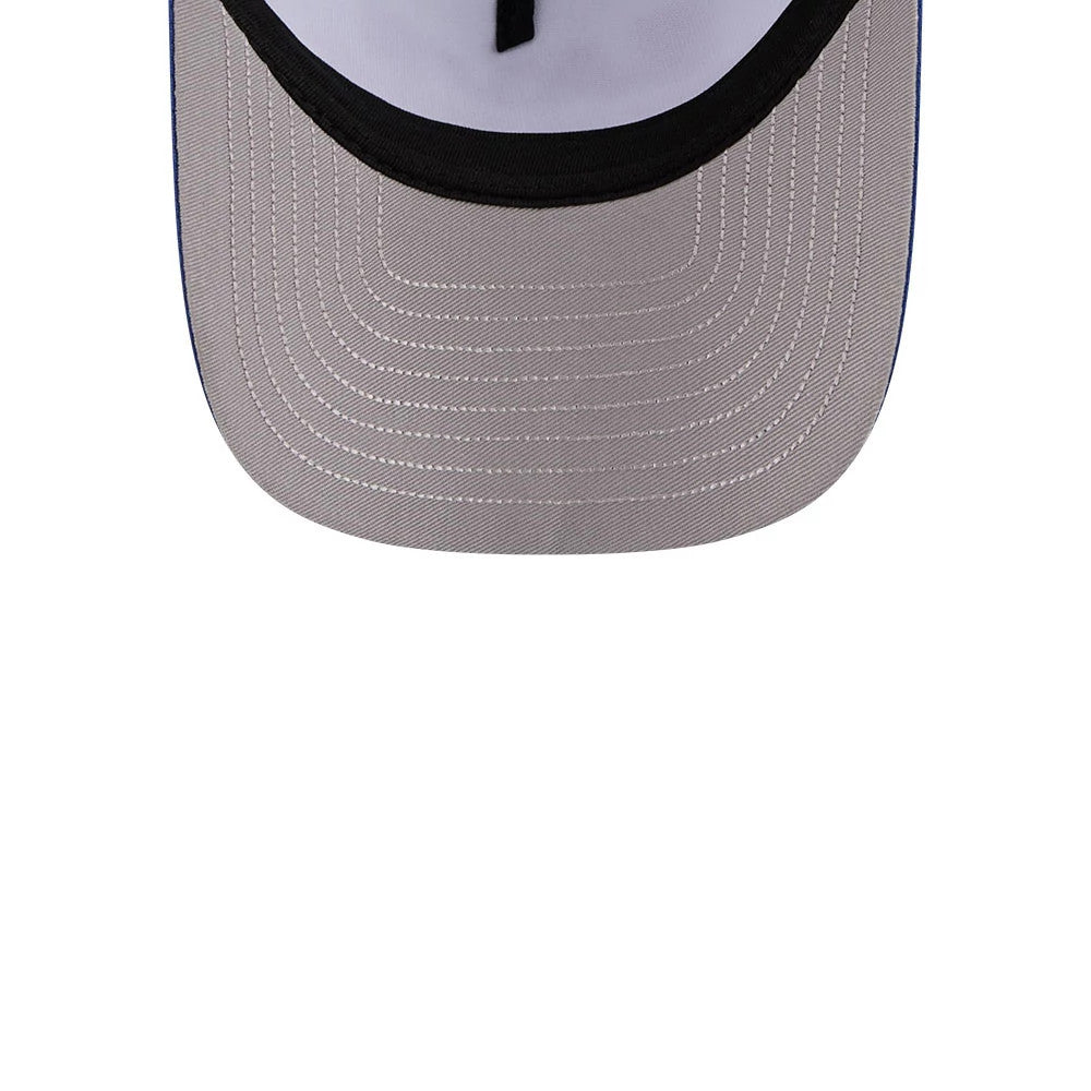 Pictured is this MLB X Ferris Bueller's Day Off Chicago Cubs 9FORTY A-Frame Trucker Adjustable cap in white. 2
